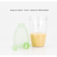 Maccie Refillable Food Pouch - Lime Green
